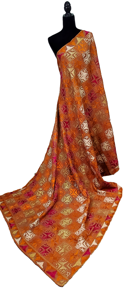 Rust Khhaddar ka Bagh Phulkari