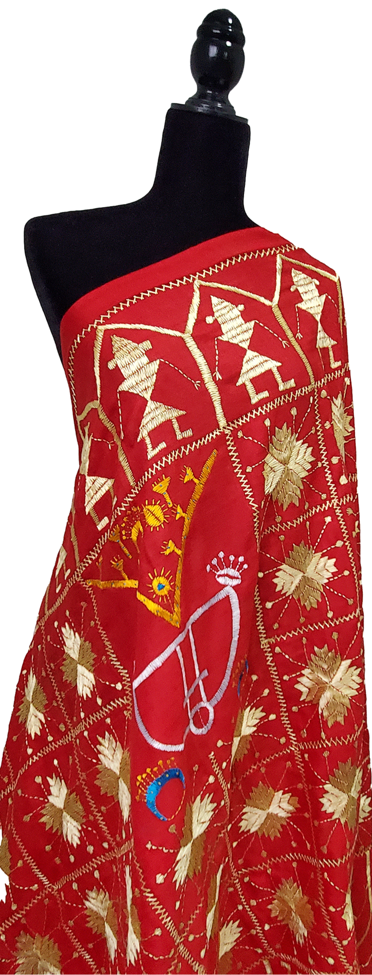 Red Woolen Tradition Sindhi Work