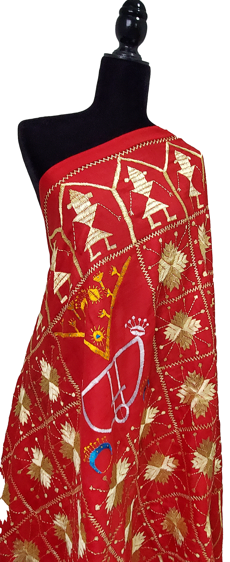 Red Woolen Tradition Sindhi Work
