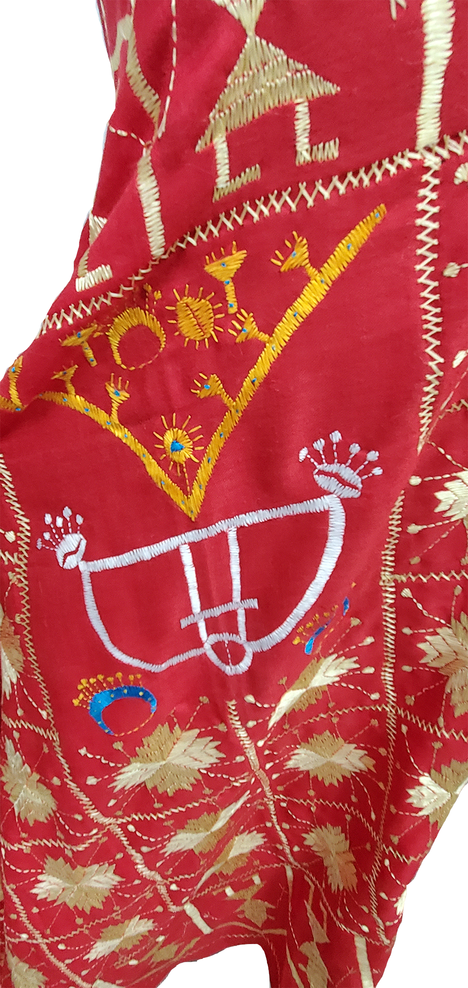 Red Woolen Tradition Sindhi Work
